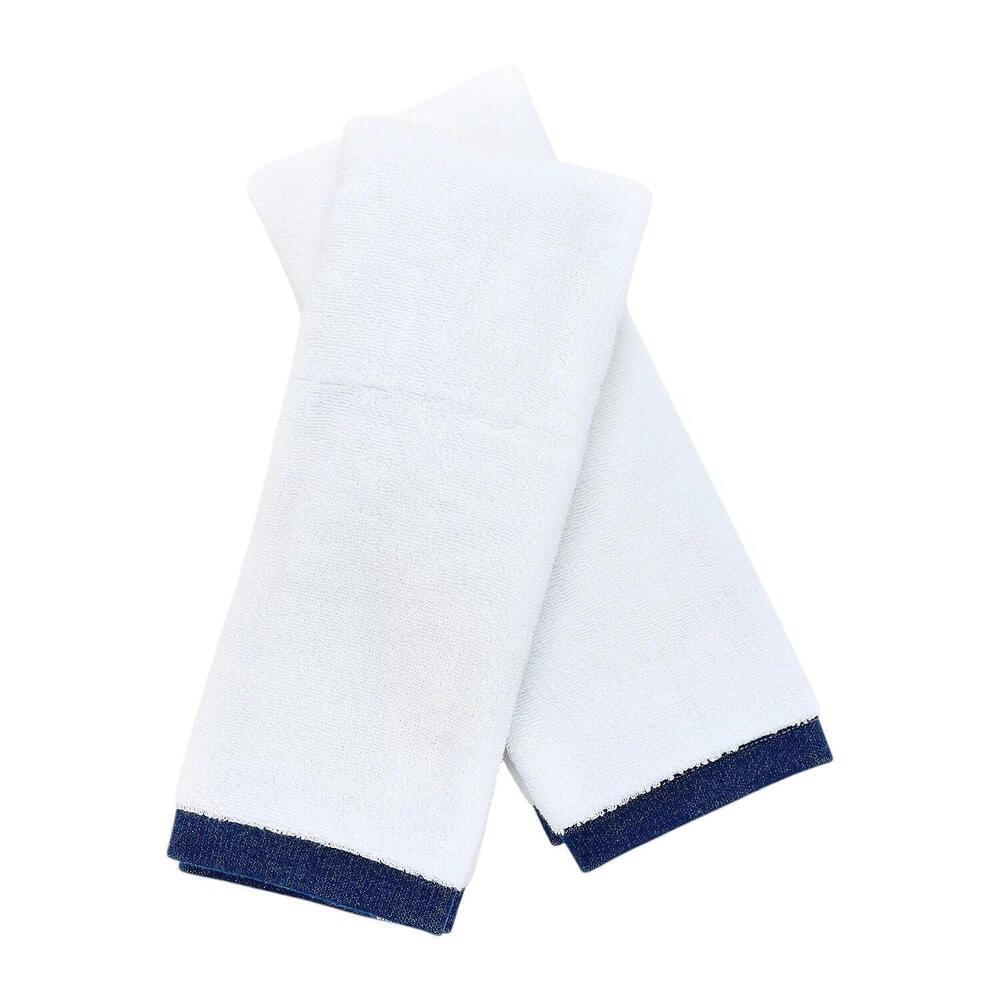 Northern Nights Signature Turkish Cotton 2pc Hand Towels Navy